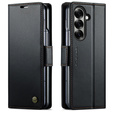 CASEME Litchi Wallet flipové pouzdro pro Samsung Galaxy Z Fold7 5G