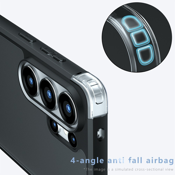 Fusion Hybrid pouzdro pro Samsung Galaxy S26 Ultra, matná černá