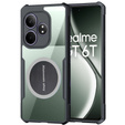 Pouzdro pro Realme GT 6 / 6T, s magnetickou fólií, transparentní / černé
