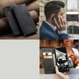 Pouzdro CASEME pro Samsung Galaxy M33 5G, Leather Wallet Case, černé