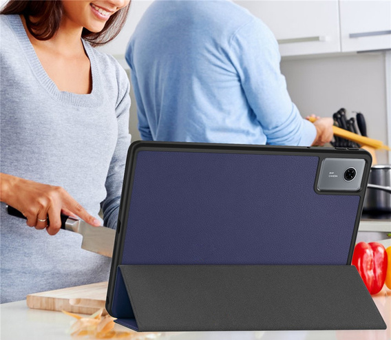 Pouzdro pro Lenovo Idea Tab 11" 2025 TB336FU TB336ZU, stojánek, Smartcase s držákem stylusu, tmavě modré