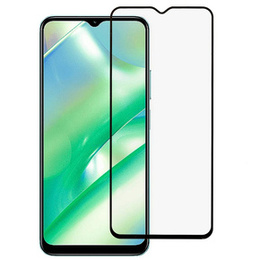 3D tvrzené sklo pro Realme C33, černé