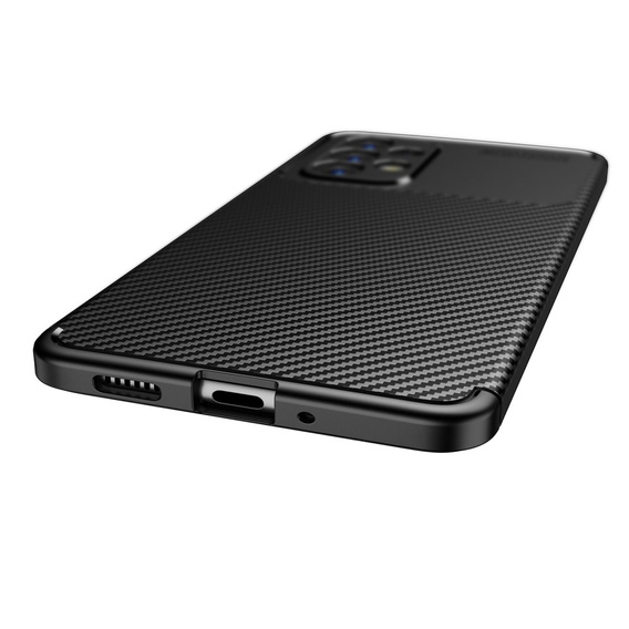 Pouzdro pro Samsung Galaxy A13 4G, Carbon Gel, černé