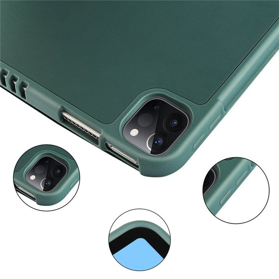 Pouzdro pro iPad Pro 11 2021/2022, Smartcase s prostorem pro stylus, zelené