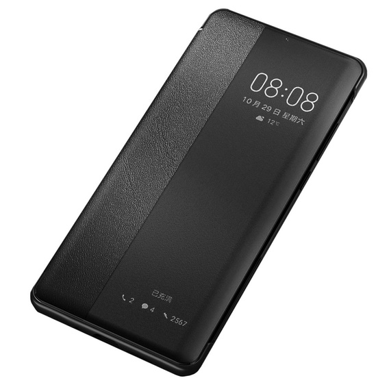 Flipové pouzdro pro Huawei P40, Side View, černé