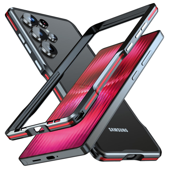 Pouzdro LUPHIE pro Samsung Galaxy S25 Ultra, Armor Bumper, černé