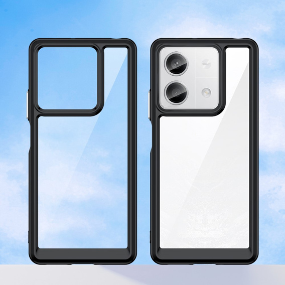 Pouzdro pro Xiaomi Redmi Note 13 5G, Fusion Hybrid, transparentní / černé