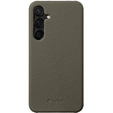 Pouzdro MELKCO pro Samsung Galaxy S24, kožené, šedé
