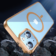 Pouzdro pro iPhone 14 Plus, ERBORD Hybrid MagSafe Case, zlaté