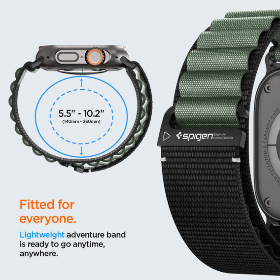 Řemínek Spigen WBF1 Band pro Apple Watch 8/9/10/11/SE/Ultra 1/2 (44/45/46/49 mm)