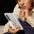 Etui do Samsung Galaxy Z Fold5 5G, z rączką, różowe