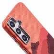 Pouzdro pro Samsung Galaxy S25, Carbon Fiber MagSafe, oranžové