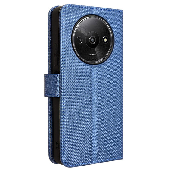 Klopové pouzdro pro Xiaomi Redmi A3, Wallet Smart Magnet, modré
