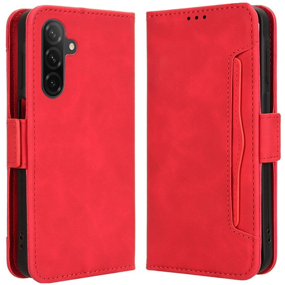 Klopové pouzdro pro Samsung Galaxy A36, Card Slot, červené