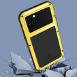 Pouzdro Love Mei pro iPhone 14, armored with glass, žluté