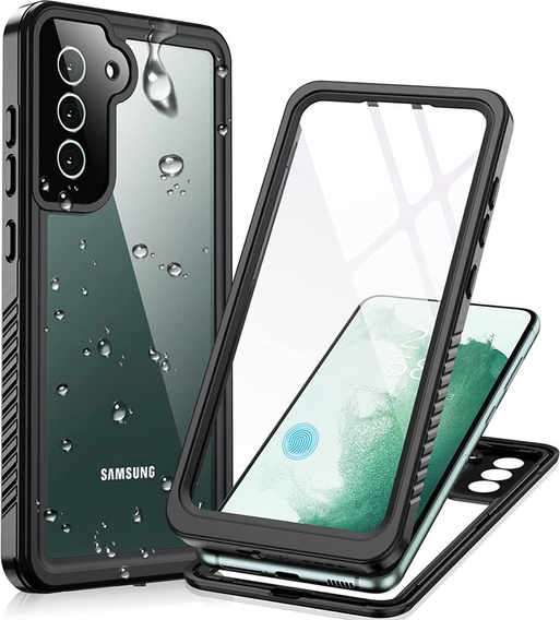 Vodotěsné pouzdro IP68 pro Samsung Galaxy S22+ Plus, Redpepper Dot+, černé