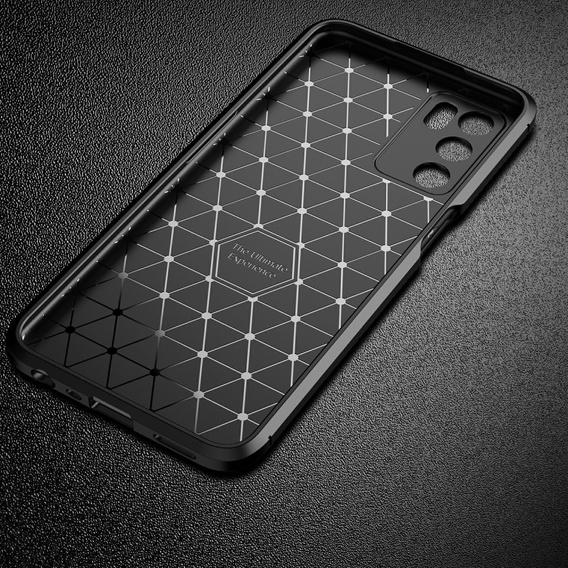 Pouzdro pro Oppo A16, Carbon Gel, černé