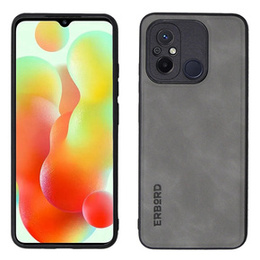 Pouzdro pro Xiaomi Redmi 12C, ERBORD Business, s držákem do auta, světle šedá