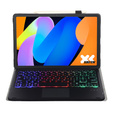 Pouzdro s podsvícenou klávesnicí a Bluetooth touchpadem pro Lenovo Idea Tab 11" 2025 TB336FU TB336ZU, černé