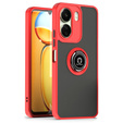 Pouzdro pro Xiaomi Redmi 13C / Poco C65, Frosted Ring, červené