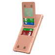 Pouzdro pro Samsung Galaxy S25 Ultra, Card Holder Kickstand, růžové