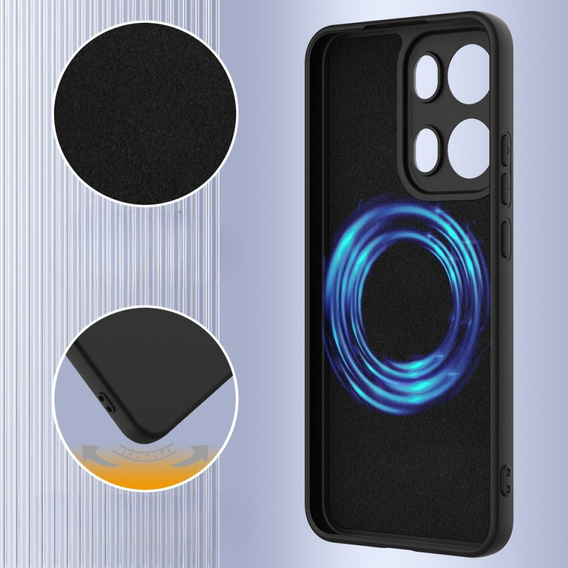 Pouzdro pro Oppo Reno13 Pro 5G, Silicone MagSafe, černé