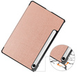 Pouzdro pro Samsung Galaxy Tab S9 FE, trojité, růžové rose gold