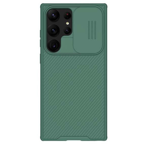 Pouzdro pro Samsung Galaxy S23 Ultra, obrněné Nillkin, CamShield Pro, zelené
