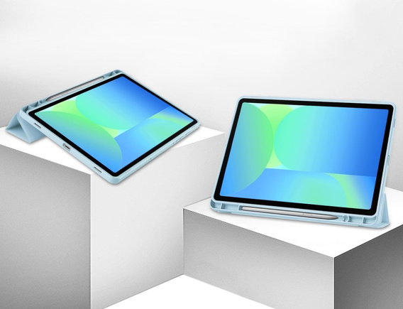 Pouzdro pro Samsung Galaxy Tab S10 FE+ Plus, Smartcase s prostorem pro stylus, modré