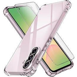 Pouzdro pro Samsung Galaxy A56, Erbord Dropproof, průhledné + sklo