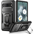 Pancéřové pouzdro pro Google Pixel 8, řada TONGATE MECH s kroužkem, černé