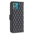 Klopové pouzdro pro Motorola Edge 40 Neo, Wallet, BINFEN COLOR, černé