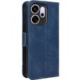 Klopové pouzdro pro Oppo Reno 14F, slot na karty, peněženka, tmavě modré