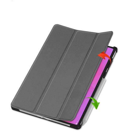 Pouzdro pro Lenovo Yoga Tab Plus, Smartcase, šedé