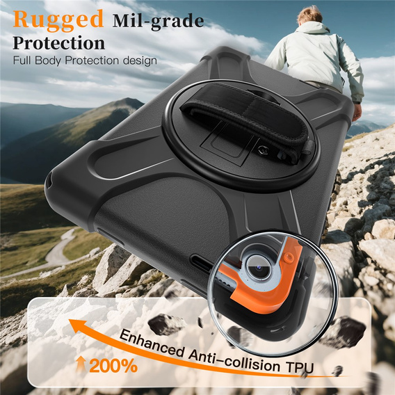 Pevné pouzdro s podstavcem a ramenním popruhem pro Lenovo Tab One