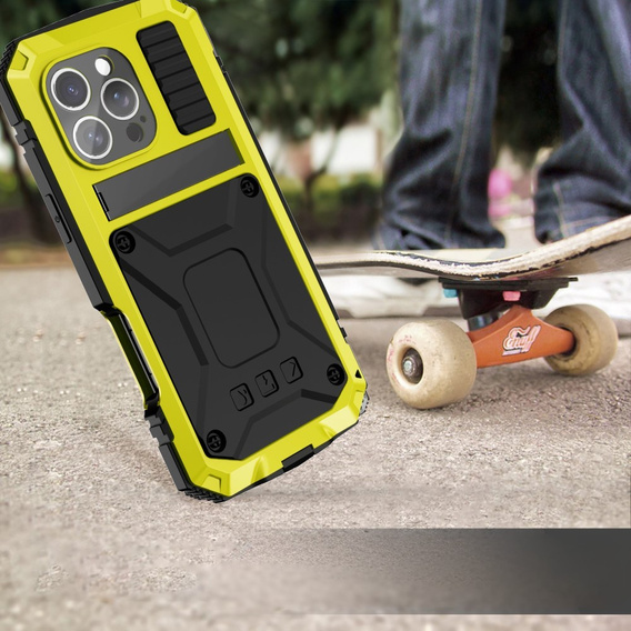 Pancéřové pouzdro pro iPhone 16 Pro, R-JUST, žluté