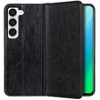 Pouzdro pro Samsung Galaxy S23, Wallet Litchi Leather, černé