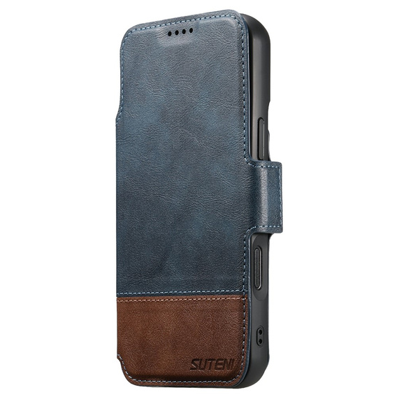 Flipové pouzdro 2 v 1 pro iPhone 17 Pro, SUTENI, pro MagSafe, modré
