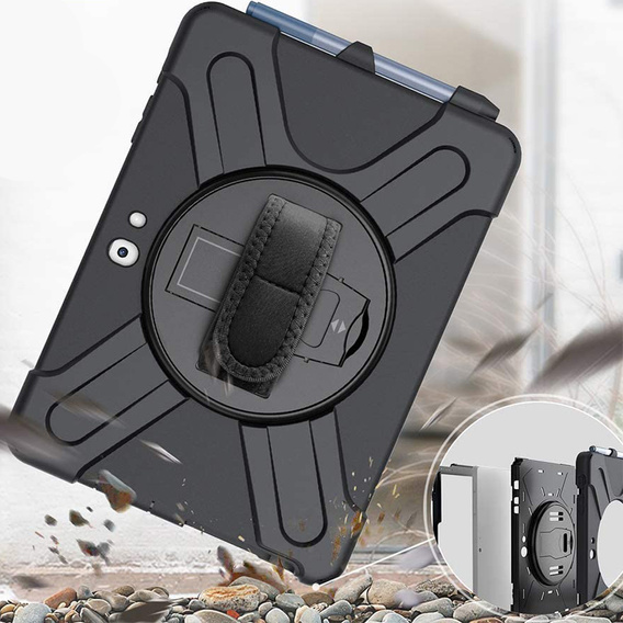 Ochranné pouzdro ve tvaru X pro Microsoft Surface Go/Go 2/Go 3/Go 4, černé