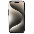 Pouzdro pro iPhone 15, Carbon Fiber MagSafe, černá / modrá