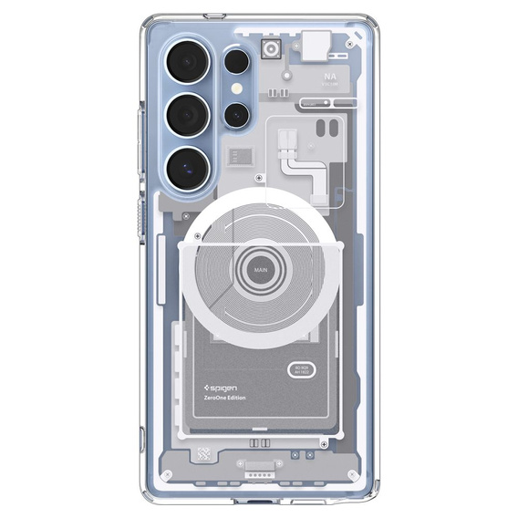 Pouzdro Spigen pro Samsung Galaxy S23 Ultra, Ultra Hybrid, transparentní