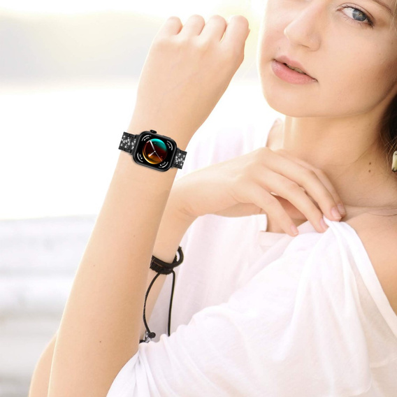 Diamantový náramek pro Xiaomi Smart Band 8 Pro, černý