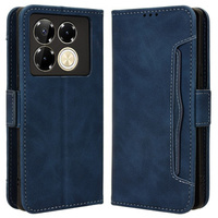 Klopové pouzdro pro Infinix Note 40 Pro Plus, Card Slot, námořnicky modré