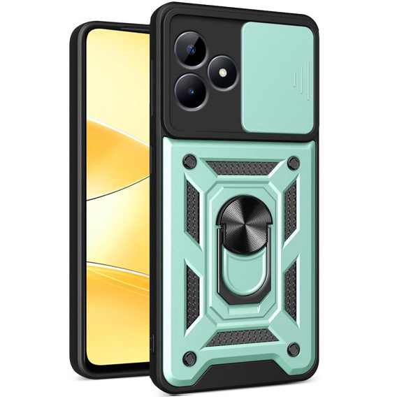 Pouzdro pro Realme C51, CamShield Slide, zelený