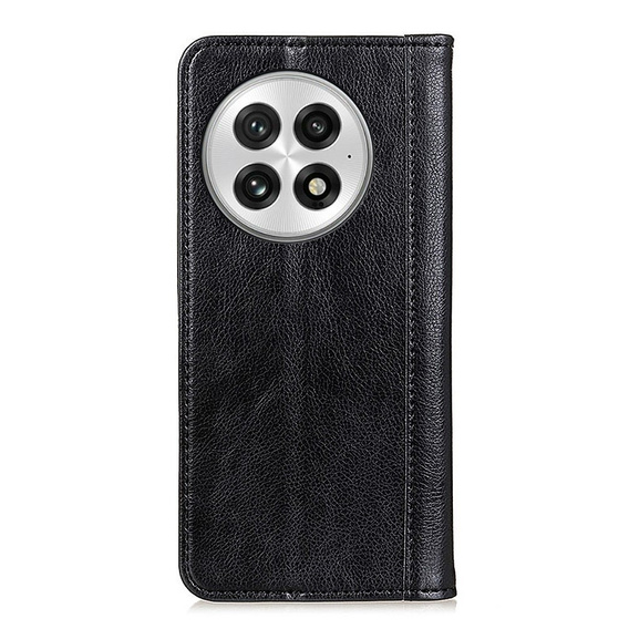 Flipové pouzdro pro OnePlus 13, Split Leather, černé