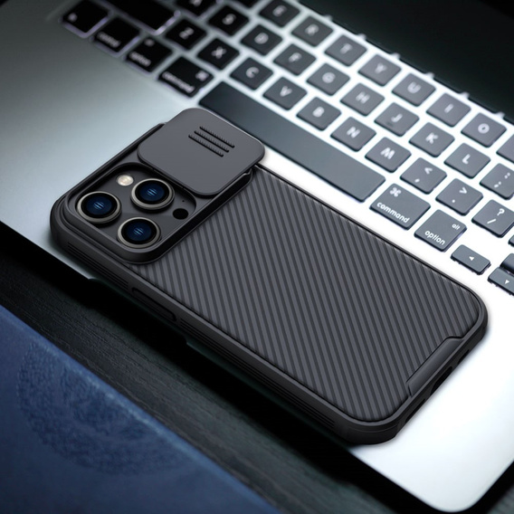 Pouzdro pro iPhone 14 Pro, obrněné Nillkin, CamShield Pro, černé