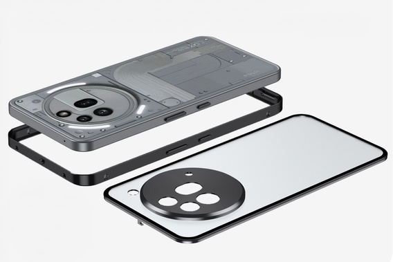 Pouzdro pro Nothing Phone 3a Pro, Frame Case, černé