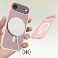 Matné pouzdro pro iPhone Air, pro MagSafe, průsvitné růžové
