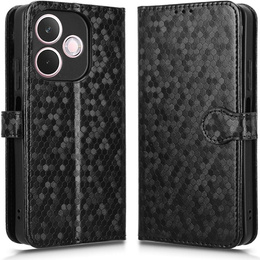 Flipové pouzdro pro Oppo A5 Pro 5G, Wallet Rhombus, černé