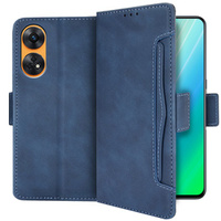 Klopové pouzdro pro Oppo Reno8 T, Card Slot, modré